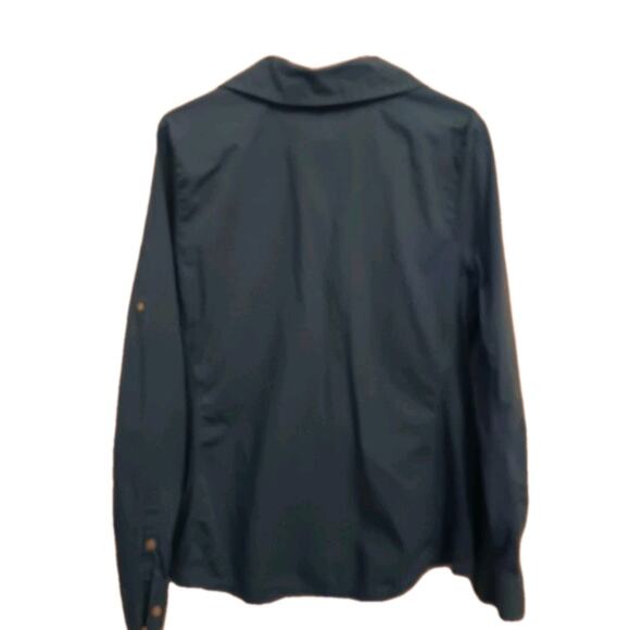 Converse One Star Blouse, Women's Sz XL, Blue, Pockets Ribbed, Long Sleeve EUC - Picture 4 of 5